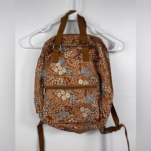 Floral Brown Backpack